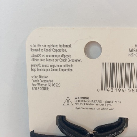 Scunci No Slip Grip Hair Elastics Ponytail Holders Black 5 Packs of 10 - Picture 7 of 13